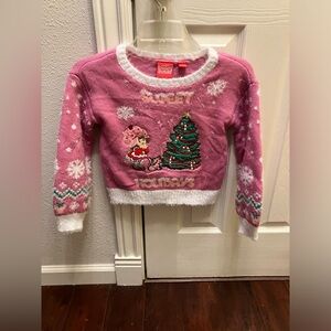 Strawberry Shortcake Kids Holiday Sweater 6X